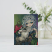 "Princess with a Ragdoll Cat" Postcard Postkarte (Stehend Vorderseite)