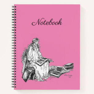 Princess with Books Notebook Notizblock