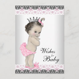 Princess wünscht Baby Card Baby Dusche Hinweiskarte