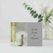 Princessa durch Snowy-Schloss Feiertagspostkarte (Stehend Vorderseite)