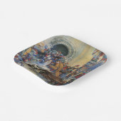 Princess's Birthday Dragon Folded Greeting Card Pappteller (Gewinkelt)