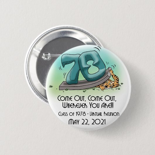 Princeton '78 43. Wiedersehen 'Come Out' 2" Schalt Button (Vorne & Hinten)