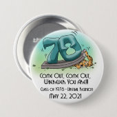 Princeton '78 43. Wiedersehen 'Come Out' 3" Schalt Button (Vorne & Hinten)