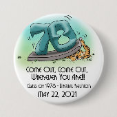 Princeton '78 43. Wiedersehen 'Come Out' 3" Schalt Button (Vorderseite)