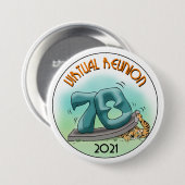 Princeton '78 43. Wiedersehen Logo 3" Schaltfläche Button (Vorne & Hinten)