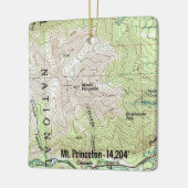 Princeton Fourteener Topo Karte Keramikornament (Links)