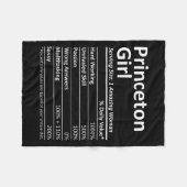 Princeton Girl Nj New Jersey Funny City Home Roots Fleecedecke (Vorderseite (Horizontal))