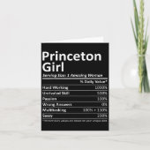 Princeton Girl Nj New Jersey Funny City Home Roots Karte (Vorderseite)