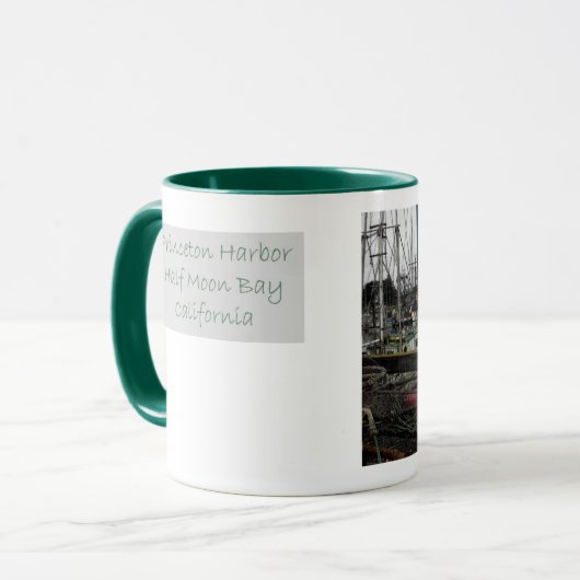 Princeton-Hafen Half Moon Bay, Ca Tasse (Vorderseite Links)