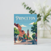 Princeton Illinois Postkarte (Stehend Vorderseite)