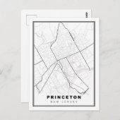Princeton Map Postkarte (Vorne/Hinten)