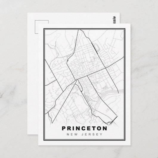 Princeton Map Postkarte (Vorne/Hinten)