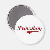 Princeton Massachusetts Classic Design Magnet (Vorderseite/Rückseite)