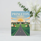 Princeton New Jersey Postkarte (Stehend Vorderseite)