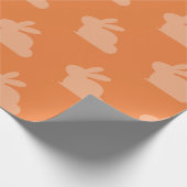 Princeton Orange Oaster Bunny Wrapping Paper Geschenkpapier (Ecke)