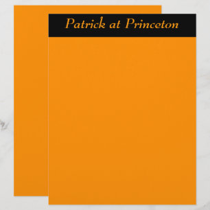 Princeton Orange Personalisiert
