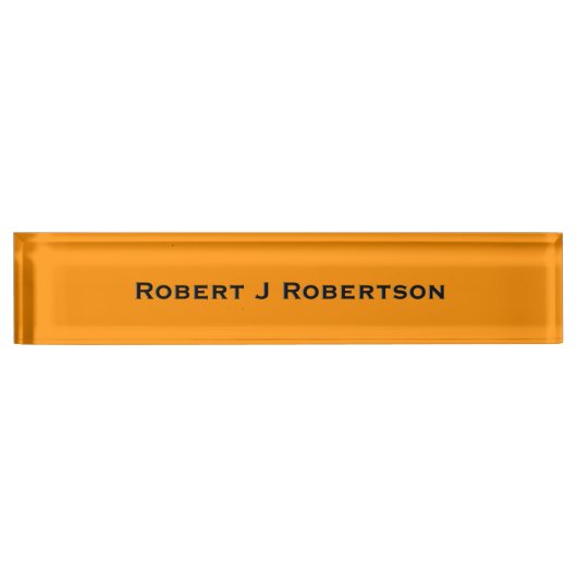 Princeton Orange Personalisiert Namensplakette (Vorderseite)