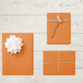 Princeton Orange Solid Color Geschenkpapier Set
