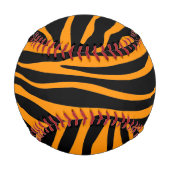 Princeton Orange Zebra Print Baseball (Rückseite)