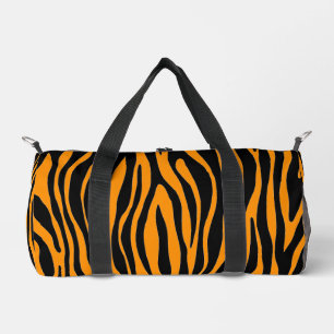Princeton Orange Zebra Print Duffle Bag