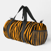 Princeton Orange Zebra Print Duffle Bag (Rechte Ecke)