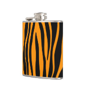 Princeton Orange Zebra Print Flachmann (Links)