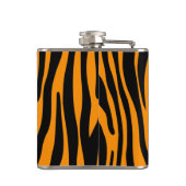 Princeton Orange Zebra Print Flachmann (Rückseite)