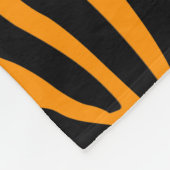 Princeton Orange Zebra Print Fleecedecke (Ecke)
