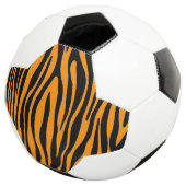 Princeton Orange Zebra Print Fußball (Dreiviertel)