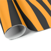 Princeton Orange Zebra Print Geschenkpapier (Rolleneckpunkt)