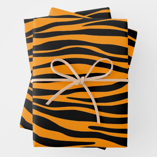 Princeton Orange Zebra Print Geschenkpapier Set (Beispiel)
