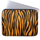 Princeton Orange Zebra Print Laptopschutzhülle (Vorderseite)
