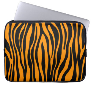 Princeton Orange Zebra Print Laptopschutzhülle