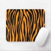 Princeton Orange Zebra Print Mousepad (Mit Mouse)