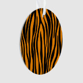 Princeton Orange Zebra Print Ornament (Vorderseite)