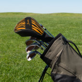 Princeton Orange Zebra Print Personalisiert Golf Headcover (In SItu)