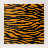 Princeton Orange Zebra Print Puzzle (Horizontal)