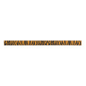 Princeton Orange Zebra Print Ripsband (Vorderseite)