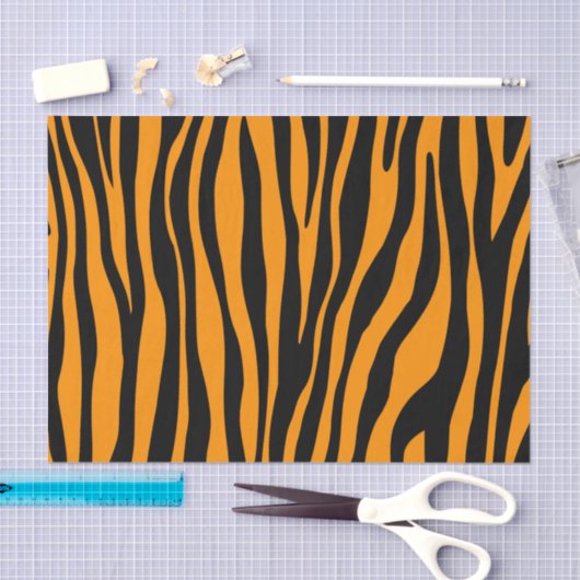 Princeton Orange Zebra Print Seidenpapier (Handwerk)