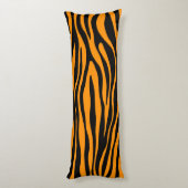 Princeton Orange Zebra Print Seitenschläferkissen (Rückseite (Vertikal))