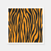 Princeton Orange Zebra Print Serviette (Vorderseite)