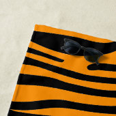 Princeton Orange Zebra Print Strandtuch (Beispiel)
