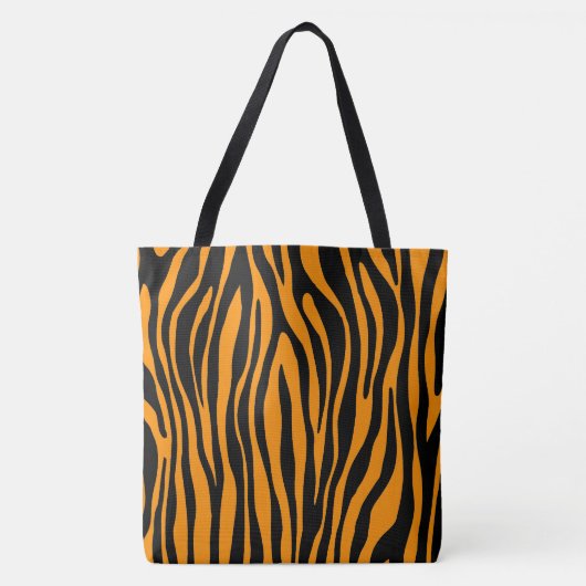 Princeton Orange Zebra Print Tasche (Vorderseite)