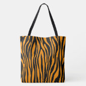 Princeton Orange Zebra Print Tasche (Rückseite)