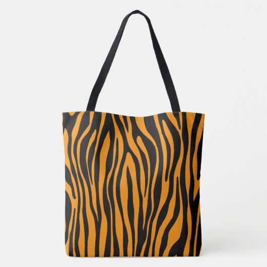 Princeton Orange Zebra Print Tasche (Rückseite)