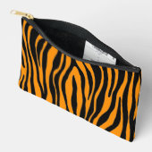 Princeton Orange Zebra Print Zubehörtasche (Offen)