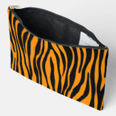 Princeton Orange Zebra Print Zubehörtasche (Offen)