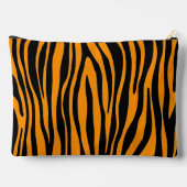 Princeton Orange Zebra Print Zubehörtasche (Rückseite)