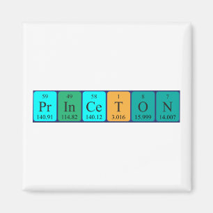 Princeton-Periodensystemnamenmagnet Magnet