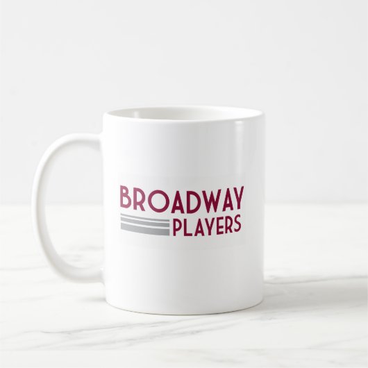 Princeton Theatre Broadway Player Maßgeschneiderte Kaffeetasse (Links)
